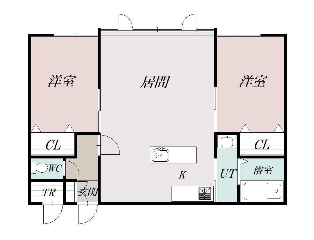 ロピュール202間取図