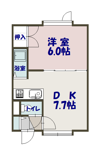 ハイツＹＯＵトピア203間取図