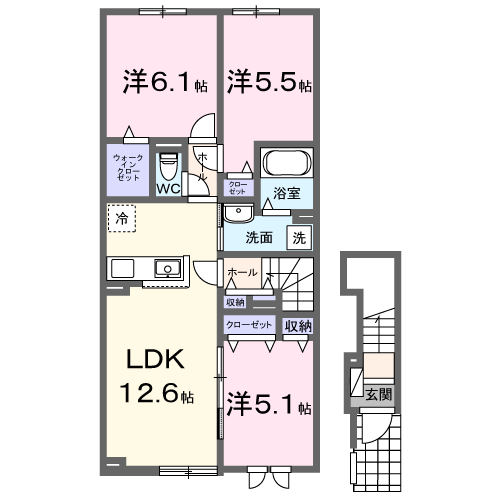 ラピス・ラズリ201間取図