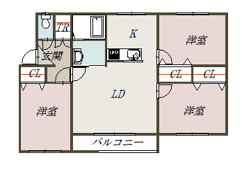 サンセット101間取図