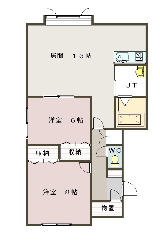 ファーレⅢ201間取図