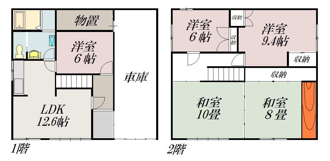 三条通１丁目（本通り）借家zzz間取図