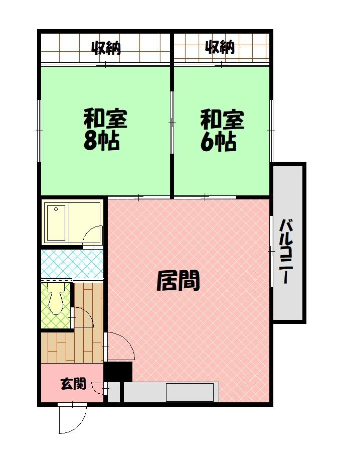 ポポラーレ緑道501間取図