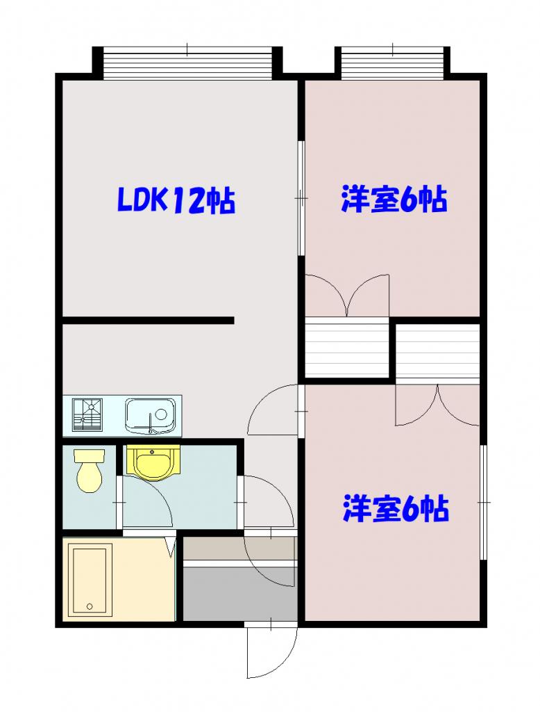 サウス６２１201間取図