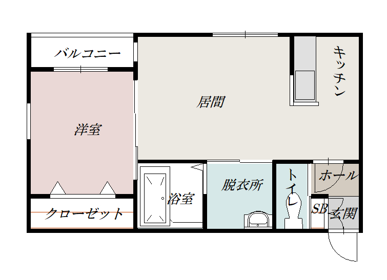 Ｌａｓｈｉｃ（ラシック）203間取図