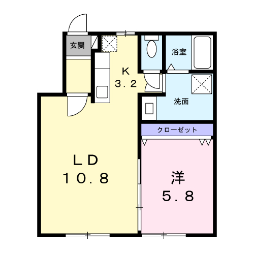 プラシード201間取図