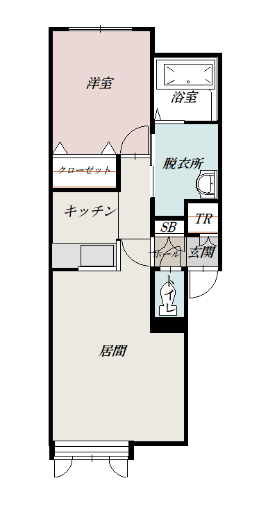 カルマ201間取図