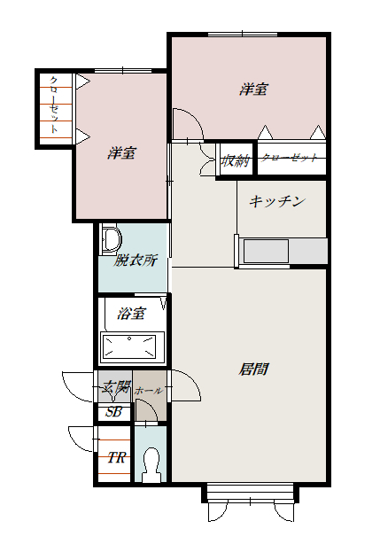 カルマ205間取図