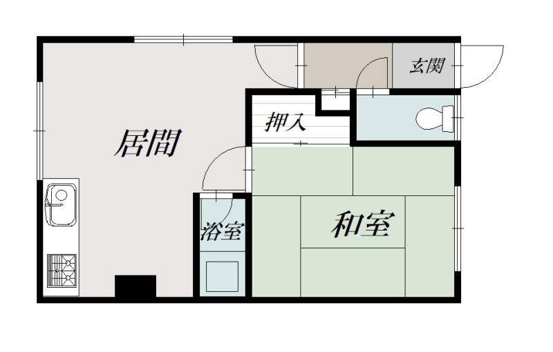 コーポイエローハウス2間取図