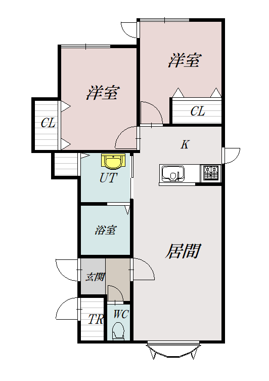 カーサルシア新町Ａ105間取図