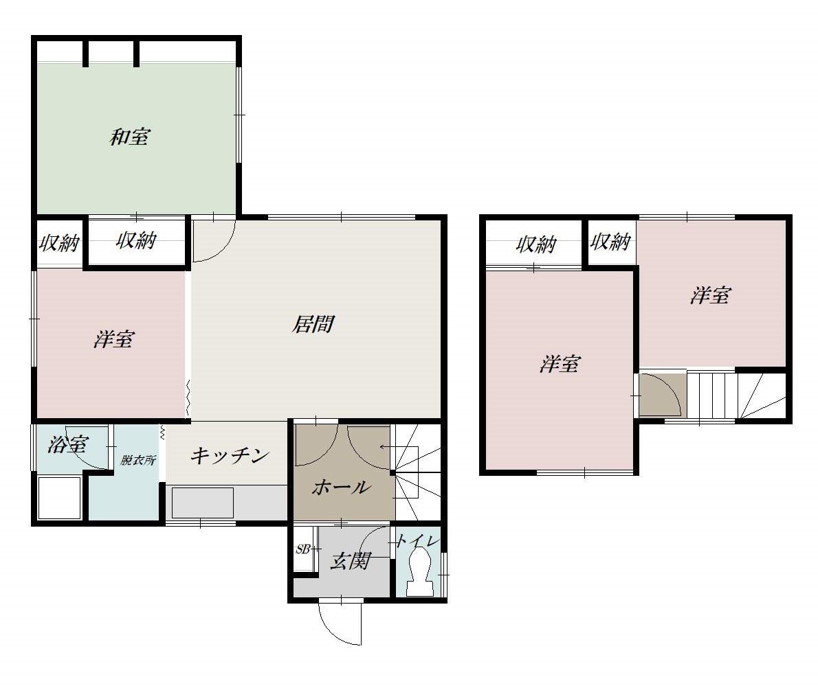 大町２－１１貸家ZZZ間取図