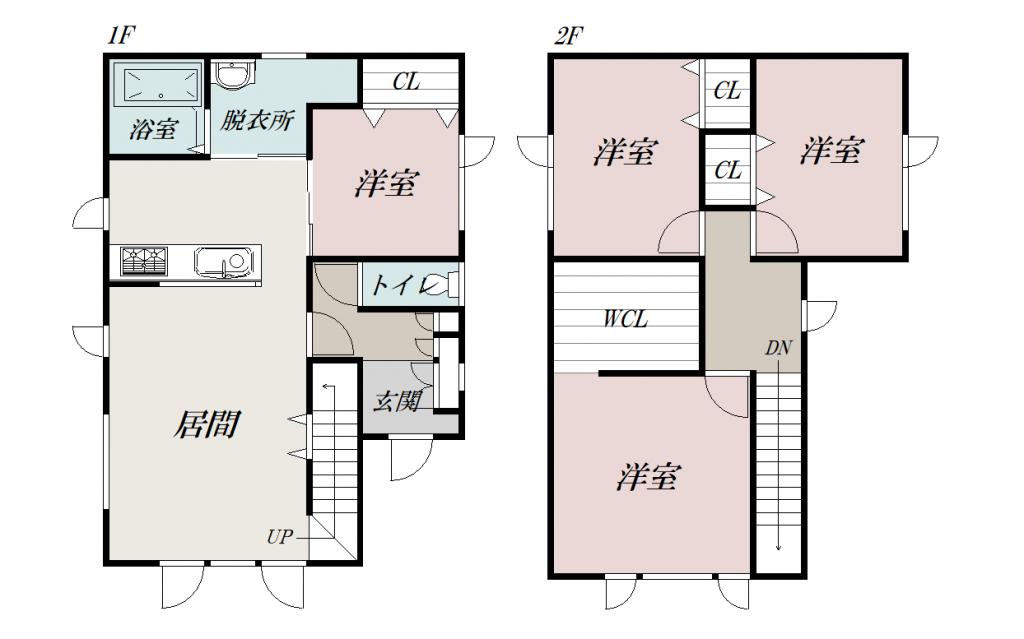 旭町１－１８戸建てzzz間取図