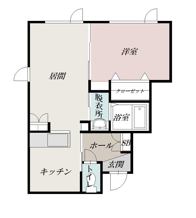 Ｓｕｃｒｅ（シュクレ）102間取図