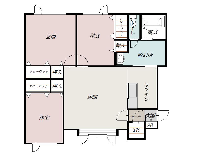 ヴィラクリスタルⅢ210間取図