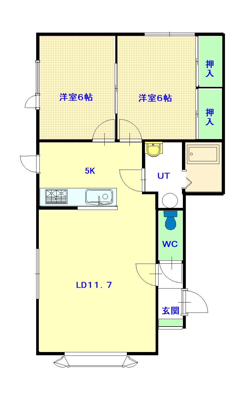 フェンネル101間取図