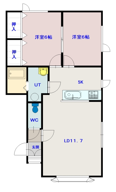 フェンネル202間取図