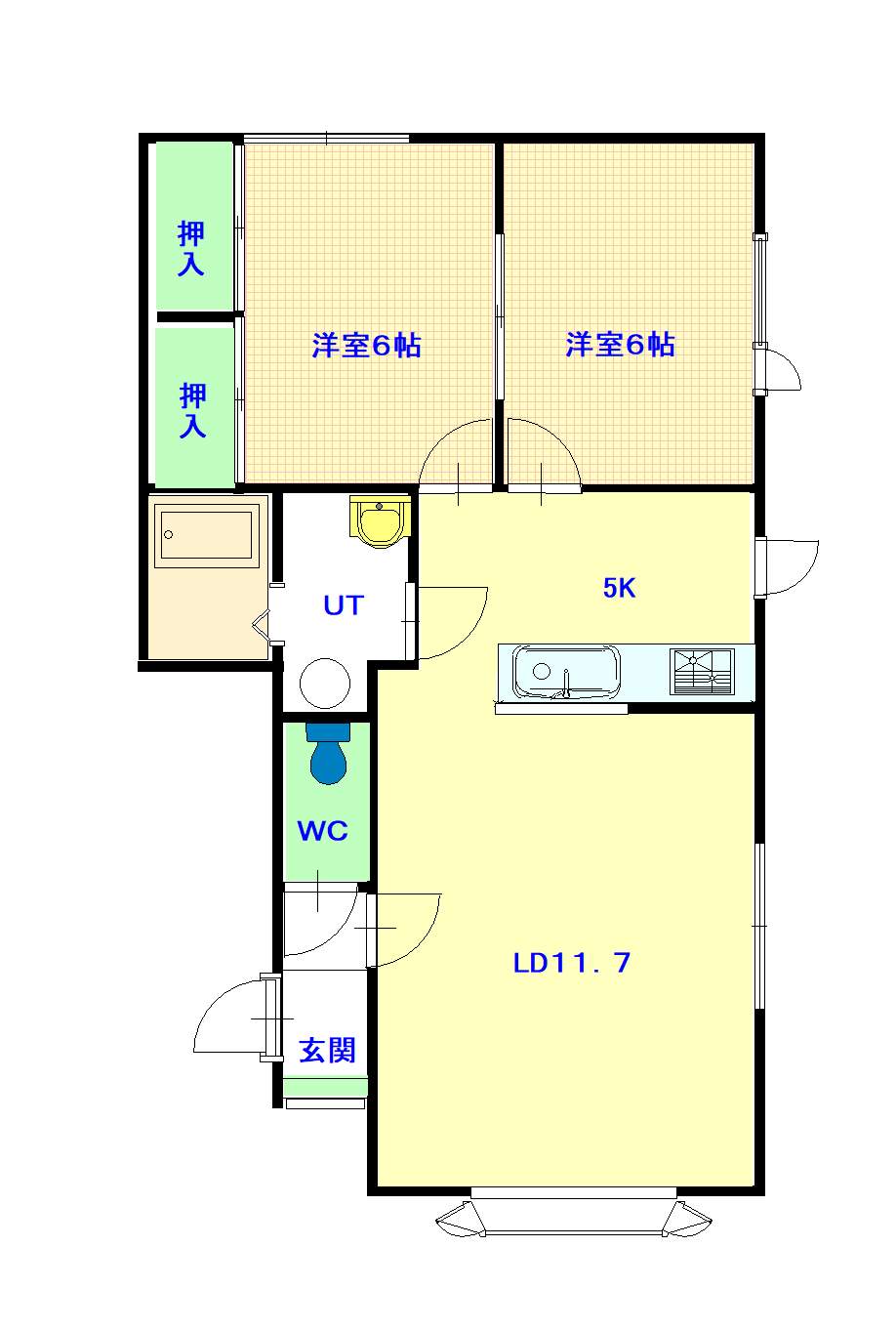 フェンネル102間取図
