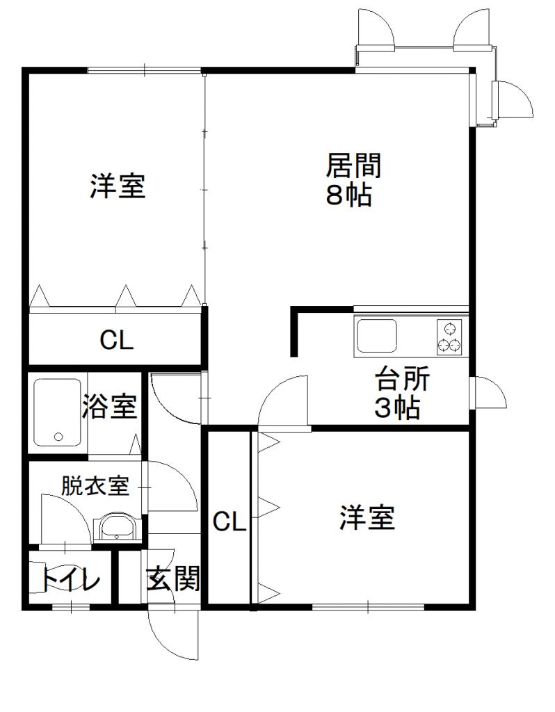 ハピネス６・４103間取図