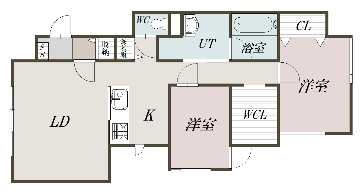 ＥＴＥＲＮＩＴＹⅡ202間取図