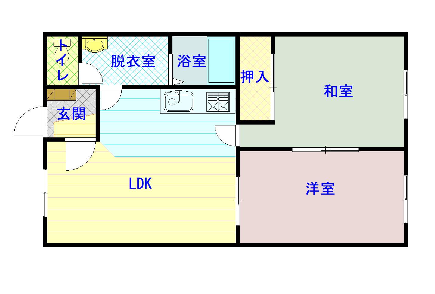 マンションゴールド202間取図