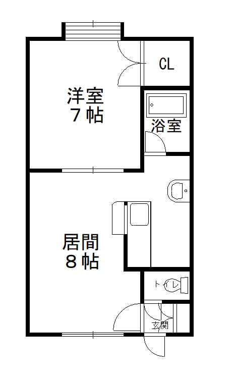 ロイヤルハウス豊岡103間取図