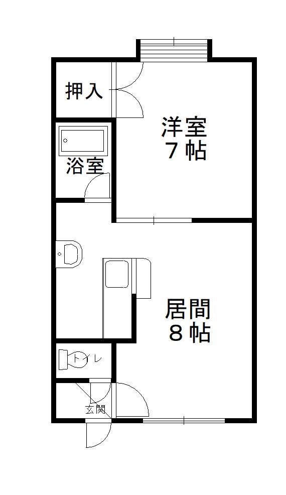 ロイヤルハウス豊岡202間取図