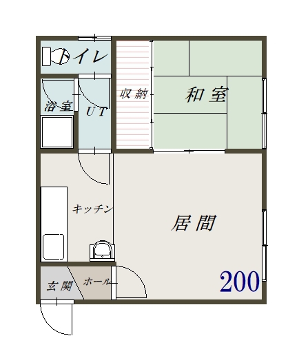 グリーンクローバー200間取図