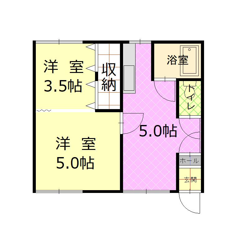 コーポロック101間取図