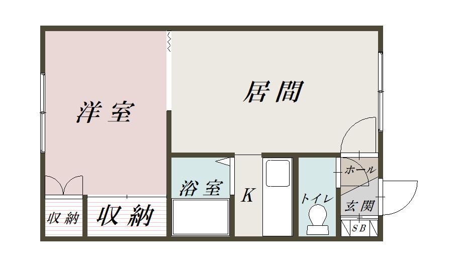 サンハイツ２205間取図