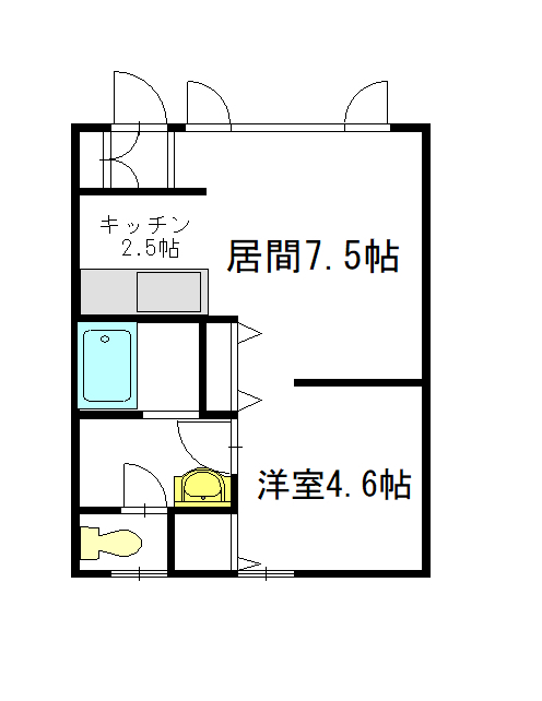 ｙｏｕトピア豊岡壱番街　Ｂ棟203間取図