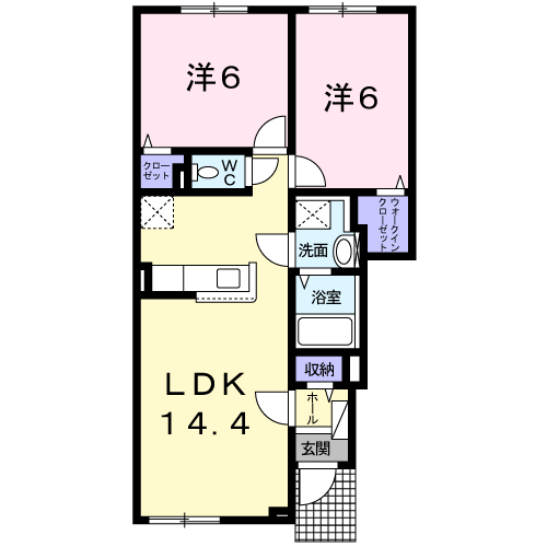 アドヴァンス102間取図