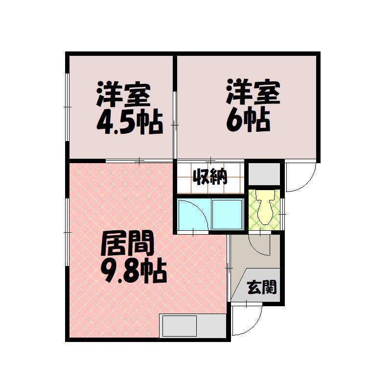フォーセブンマンション101間取図
