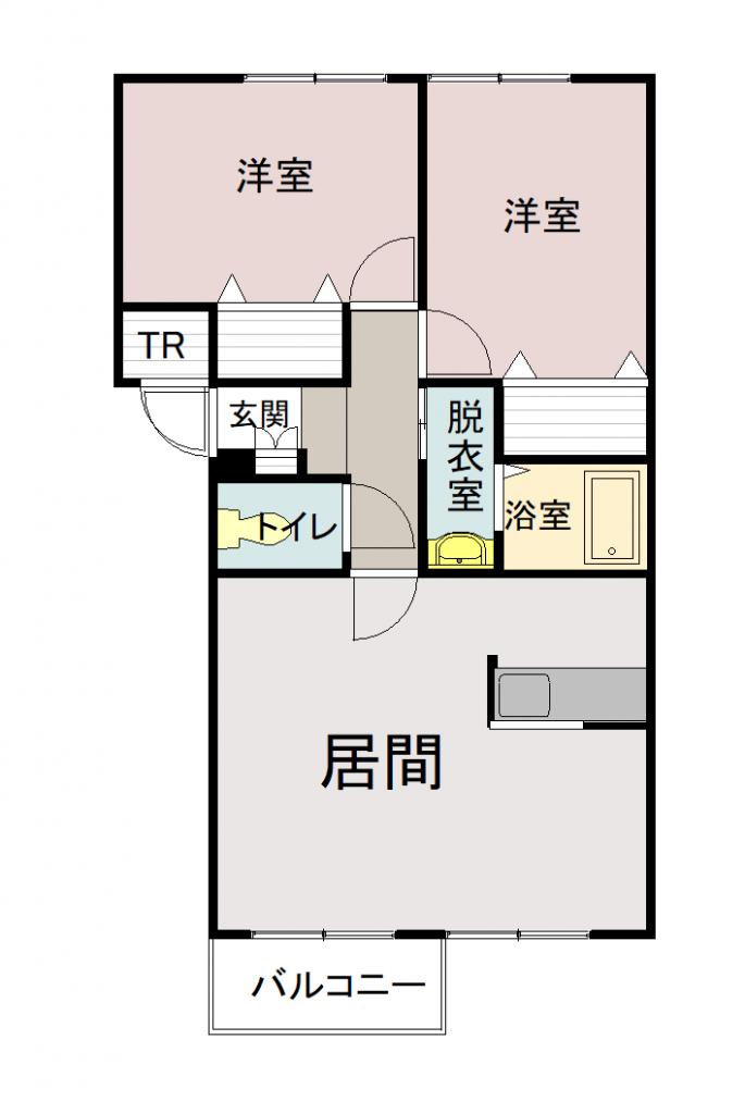 ペルル302間取図