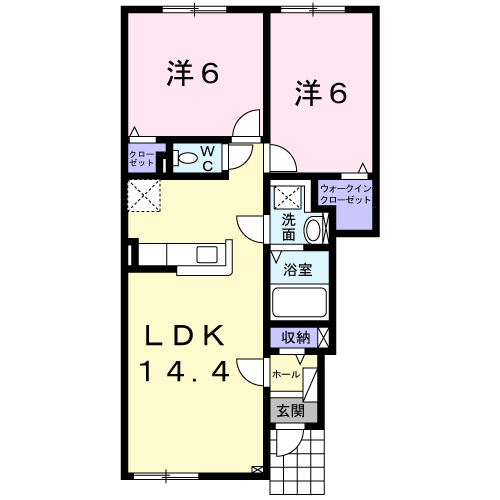 セプテットⅦ102間取図