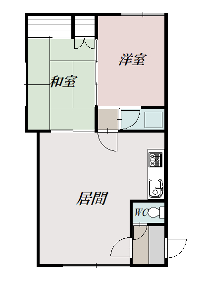 コーポサロマ303間取図