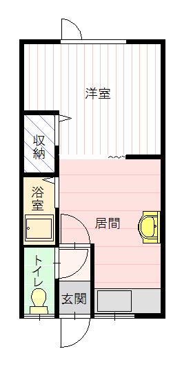 トムハイツ永山202間取図