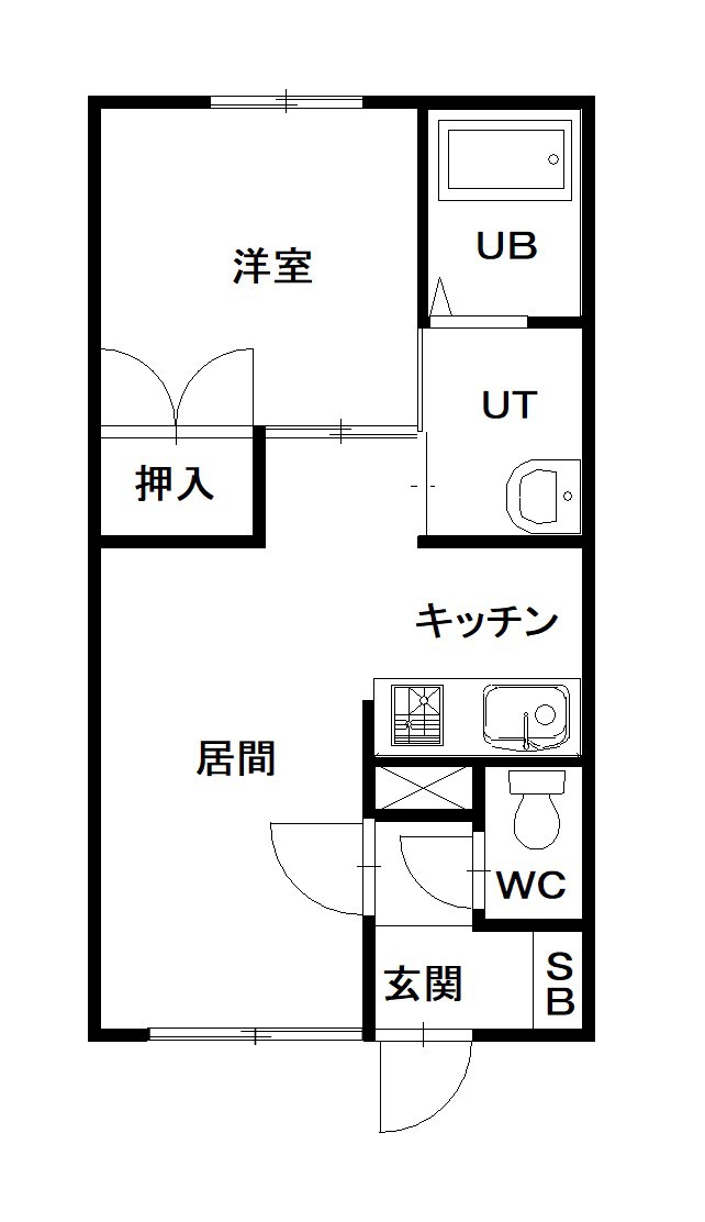 リラコートＡ202間取図