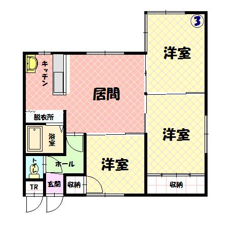 セラクレセント203間取図