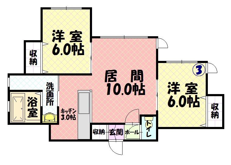 ブルーミントン203間取図