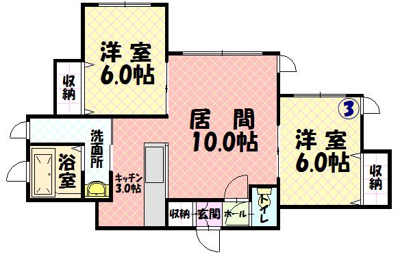 ブルーミントン103間取図