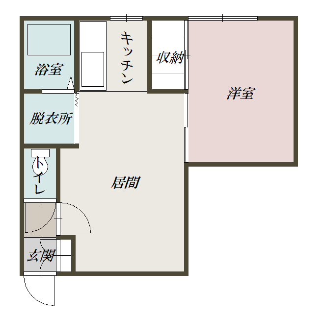 ホワイトハウス４１１102間取図
