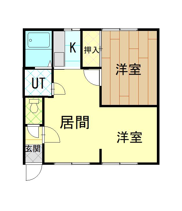 ホワイトハウス４１１・Ⅱ208間取図