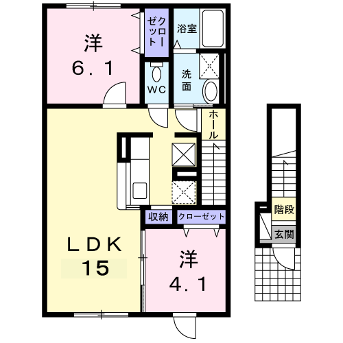 ノースヒルズ201間取図