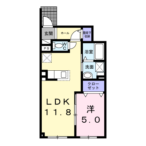 アウル105間取図