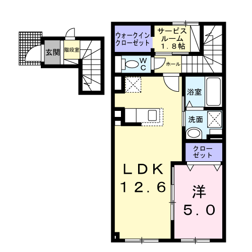 アウル205間取図