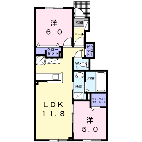 セプテットⅢ104間取図