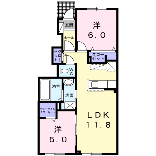 セプテットⅢ103間取図