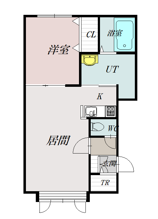 キャンディＡ102間取図