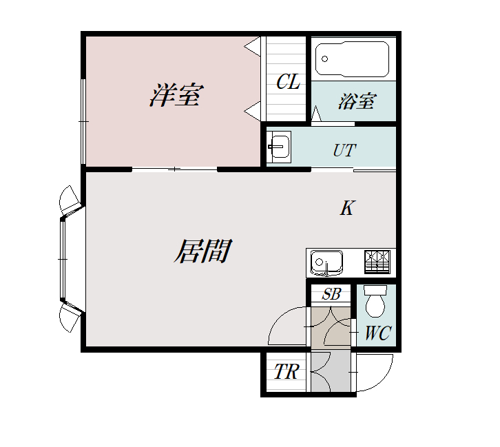 きはんたハイツ202間取図