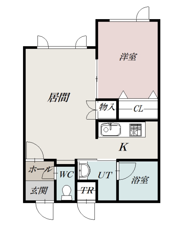 コムフォートⅡ203間取図